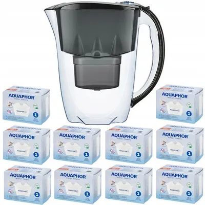 Produktbild von 10 x Aquaphor Maxfor Plus Filterkartuschen für Amathyst-Kanne, schwarz, gratis