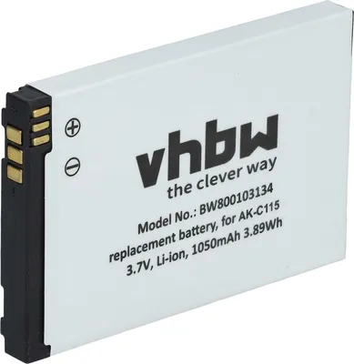 Produktbild von vhbw Akku kompatibel mit Emporia Telme C100, C115, C95, C96, C135 Handy Smartphone Senioren Telefon (1050 mAh, 3,7 V, Li-Ion)