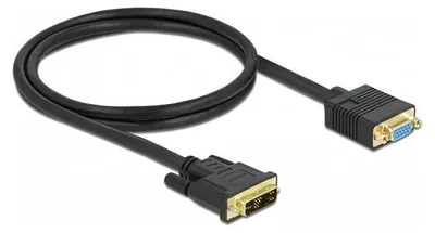 Image de Delock Kabel DVI 12+5 Stecker zu VGA Buchse 1 m