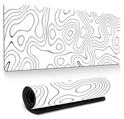 Productafbeelding van Muismat Gaming, Wit Bureaumat XXL 800 X 300 X 3 mm Grote Antislip Bureauonderlegger