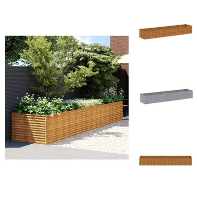 Obrázok produktu pre vidaXL Zvýšený záhon 479x100x69 cm Corten oceľ - Kvetináče a sadenice