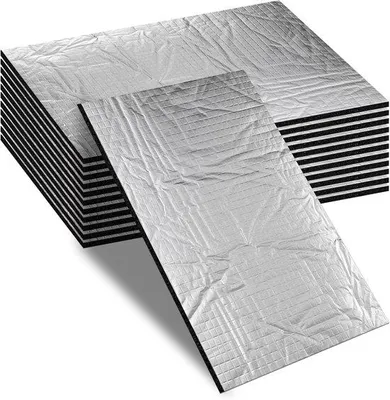 Produktbild von Isolierplatten 400 x 250 x 5 mm - Aluminium-Butyl - Selbstklebend - Schallisolierung und Vibrationsdämpfung