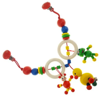 Produktbild von Babyspielzeug Kinderwagenkette Ente & Frosch BxLxH 520x50x140mm NEU