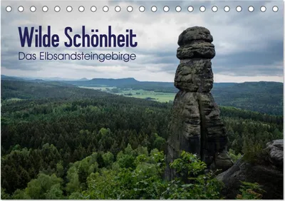 Produktbild von Wilde Schönheit - Das Elbsandsteingebirge (Tischkalender 2025 DIN A5 quer), CALVENDO Monatskalender