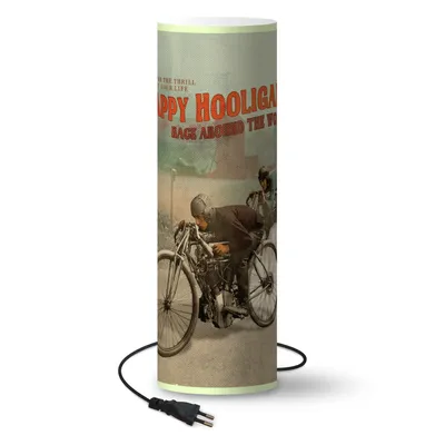 Produktbild von Lampe - Mancave - Motor - Wielen - Vintage - 50 cm hoch - Ø16 cm - Inklusive LED-Lampe
