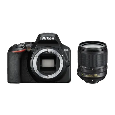 Zdjęcie produktu dla Nikon D3500 + AF-S 18-105 mm 1:3.5-5.6G ED VR, 24,2 MP, 6000 x 4000 px, CMOS, Full HD, 365 g, Czarny