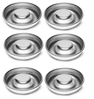 Produktbild von 6 x Backform Kuchenform für Savarin/Törtchen °70mm/Höhe 12mm Weißblech Antihaftbeschichtung Lebensmittelecht BPA-frei