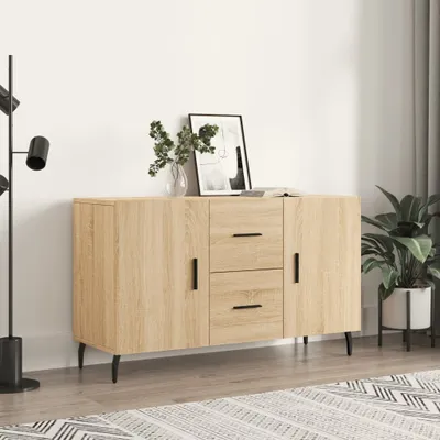 Produktbild von "Rabatt" Mehrzweckschrank/Vitrine/Sideboard - Modernes Design - Sonoma-Eiche 100x36x60 cm Holzwerkstoff - Kommoden CC22368