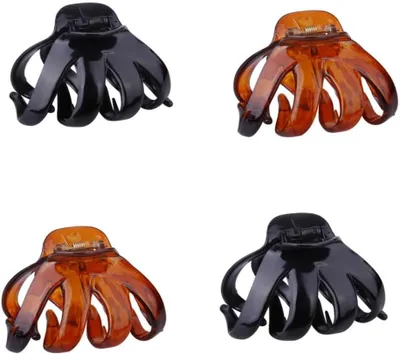 Imagen del producto de Pinzas para el pelo grandes, juego de 4 unidades, antideslizantes, ideales para cabello grueso, accesorios para el cabello de estilo vintage