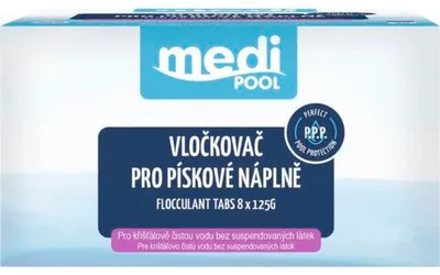 Obrázek produktu pro Vločkovač pro pískové náplně mediPOOL 8 x 125 g