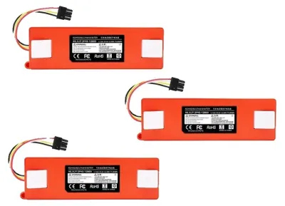 Obrázek produktu pro Baterie pro robotické vysavače, kapacita 12800 mAh, 14,4 V, lithium-iontová, 3 kusy, 14,4 V