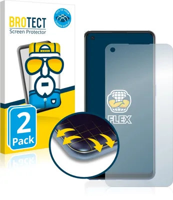 Produktbild von 2x BROTECT Fullscreen Schutzfolie für Oppo A74 Displayschutz Folie Fullcover Klar Transparent