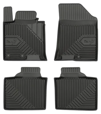Produktbild von Gummi-Fußmatten für Hyundai i40 2011-2019 – 4-tlg, Schwarz, passgenau