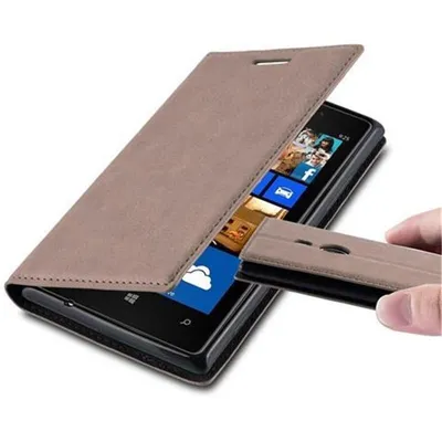 Immagine prodotto di Cadorabo cover per Nokia Lumia 925 cover protettiva in marrone custodia per cellulare cover chiusura magnetica