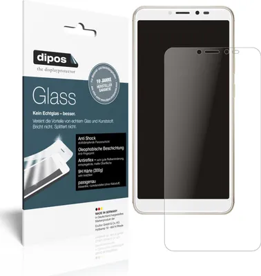 Produktbild von 2x Schutzfolie für Wiko Sunny 4 Plus matt - Anti-Shock 9H Folie dipos Glass Kunststoffglas