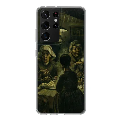 Produktbild von MuchoWow® Handyhülle Schutzhülle Hülle für Samsung Galaxy S21 Ultra Die Kartoffelesser - Vincent van Gogh Silikon Softcase Handy Hülle - Mobiltelefon