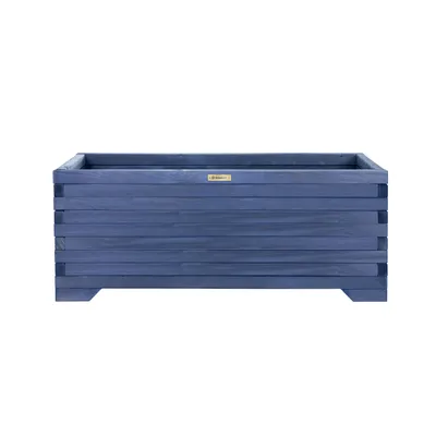 Image de Jardinière en bois Greenspot Timber - 100x35cm Anthracite