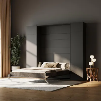 Produktbild von SMARTBett Schrankbett Set M1 140x200 + 2  Schränke Anthrazit