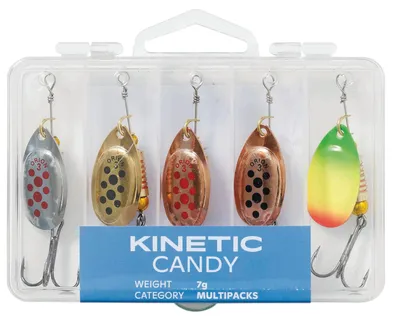 Produktbild von Kinetic C Angeln Spinner Angelköder Angelset - 5 Raubfischspinner 10g mit Box
