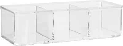 Obrázok produktu pre 5five Simply Smart kozmetický box Selena s 3 priehradkami, plast, 22,8 x 9,5 x 8 cm, 155907