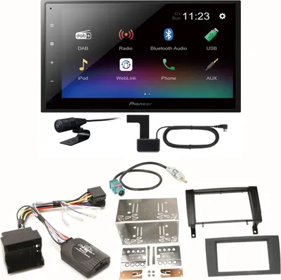 Produktbild von Pioneer DMH-A340DAB Digitalradio Bluetooth Einbauset für Mercedes SLK R171