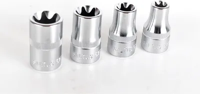 Immagine prodotto di Set di bussole SALTUS 4 pezzi bussole Torx esterne da 1/2" Strumenti per l'avvitamento