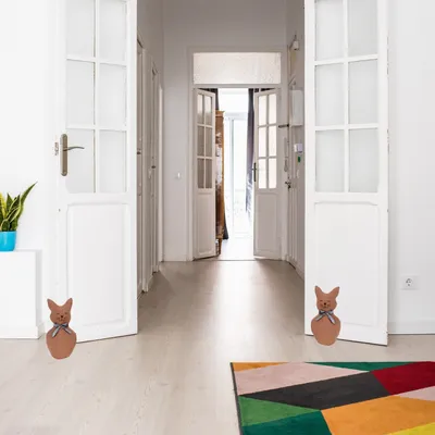 Produktbild von Turstopper - Katze/Kater - braun - 25 x 13 cm - Tiere - Kinderzimmer