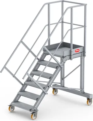 Produktbild von Altrex Podesttreppe fahrbar 45° 6 Stufen