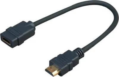 Produktbild von Vivolink PROHDMIADAPHDMIF, 0,2 m, HDMI Typ A (Standard), HDMI Typ A (Standard), 4096 x 2160 Pixel, 3D, Schwarz