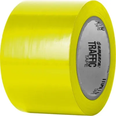 Produktbild von Ampere Traffic Tape Standard 0,15 mm Dicke 75mm x 33m Gelb, 3495880220087