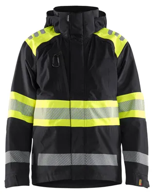 Produktbild von Blakläder High Vis Shell Jacke 4420, Farbe:Schwarz/High Vis Gelb, Größe:M