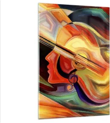 Produktbild von Bilder auf glas - Einteilig - Abstraktion modern - 80x120cm - Glasbilder - Wandbilder - Bilder - zum Aufhängen bereit - Wanddekoration aus Glas - Glas Bilder - Wandbild auf Glas - GPA80x120-3669