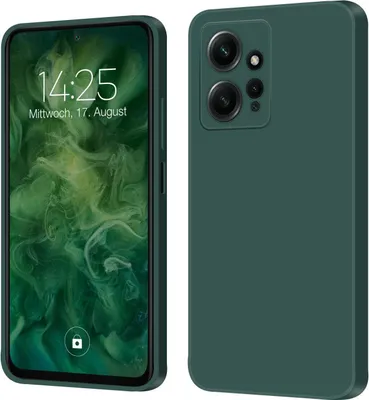 Produktbild von Hülle für Xiaomi Redmi Note 12 Case Cover Bumper Silikon Softgrip Schutzhülle Farbe: Grün