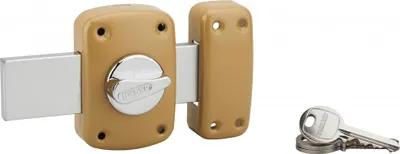 Image de Verrou corvette bouton/cylindre 30p160, bronze