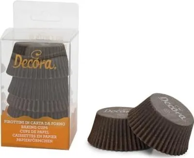 Produktbild von Braune Pappbecher 50x32 mm DECORA 75 Stück