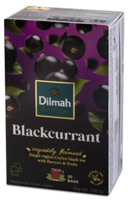 Zdjęcie produktu dla Dilmah Blackcurrant Flavoured Black Tea 20x1,5 g