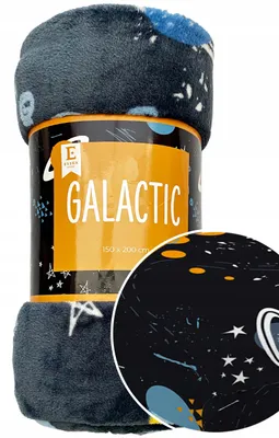 Produktbild von Essex Galactic Kuscheldecke Weltraum Planeten 150x200 cm