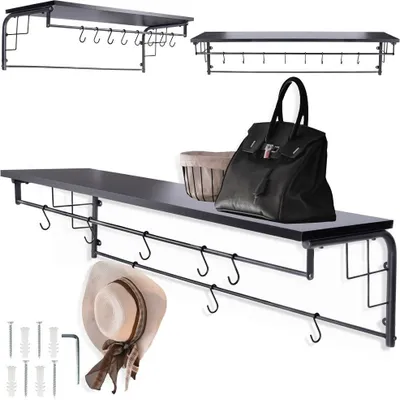 Produktbild von Vilde Wandregal Regal Hängeregal mit Haken