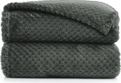 Produktbild von Kuscheldecke 220x240 cm Grau Microfaser