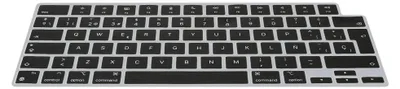 Produktbild von kwmobile Silikon Tastaturschutz QWERTY (Spanien) kompatibel mit Apple MacBook Pro 14" (2023) A2779 - in Schwarz