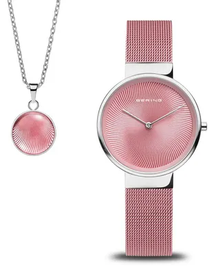 Produktbild von Bering Damen Quarz-Analoguhr 19031-989-Gwp 46 mm Saphirglas mit Wecker
