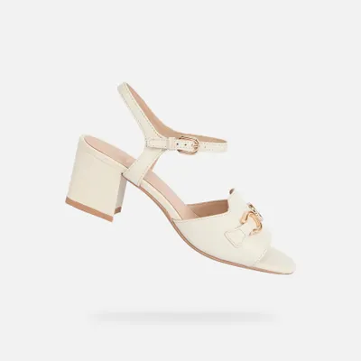 Produktbild von Geox Cremefarbene Damensandalen New Eraklia 50 38,5