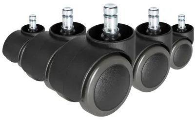 Obrázok produktu pre hjh Kancelárske stoličky kolieska ROLO FREE 619030 tvrdá podlaha 10x50mm 5ks.
