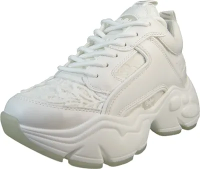 Produktbild von Buffalo Damen Mid Sneaker Binary Bloom 1636376 Weiß