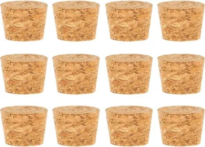 Produktbild von Naturkorken  Ø 21/14 h.15 mm, verpackt mit 12 Stück, für Reagenzgläser mit einem Durchmesser von 2cm