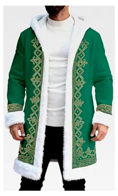 Produktbild von Herren Weihnachtsjacke Gefütterte Fleecejacke mit Kapuze Winter Kapuzenpullover Bequeme Softshelljacke Übergangsjacke