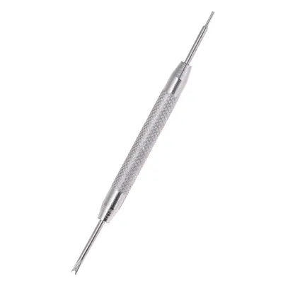 A tool for watch repair, specifically a spring bar tool.