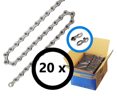 Produktbild von Shimano HG601Q 11s Kette Werkstattpack 116 links / QL (PU 20 pcs.) silber