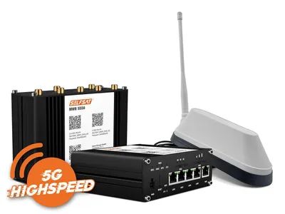 Produktbild von SELFSAT MWR 5550 5G Cat 20 WLAN Router bis 3,3 Gbps inkl. SHARK 5G Antenne weiß