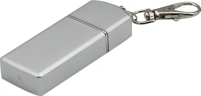 Produktbild von Tragbarer Reise-Taschen-Aschenbecher mit Schiebedeckel, Zigarettenaschenhalter mit Schlüsselanhänger-Silber